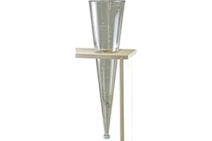 Imhoff-Sedimentiergefäß, witeg, 1 000 ml, DIN 12672, aus SAN, mit Auslauf-Verschlussstopfen, bis in die Spitze graduiert