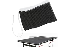 DONOONIS Filet Table Ping Pong, Filet Tennis de Table Ping Pong Pliable, Table Pliable la Compétition l'entraînement, Filets de Tennis de Table Portables Noir