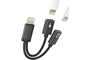ZOYUZAN Lightning Jack Cuffiette Accessori Cavo Aux Cuffie Caricatore Auricolari Adattatore Sdoppiatore Caricabatterie Headphone Spinotto per Apple Iphone 14 13 12 11 Pro Max 7 8 Plus X SE XS XR per iPad Air