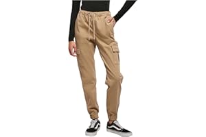 Urban Classics Damskie spodnie do biegania z wysokim stanem Cargo - Spodnie Kobiety