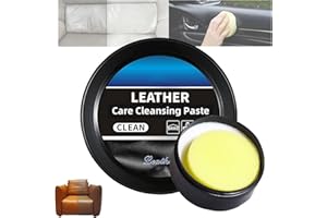 ZXCVWWE 260G Leader Cleaning and Care Cream & Cleaning Paste for Leather Care, Automotive Interior Leather Cleaning Cream, Car Leather Conditioner Oil Paste, Leather Repair Kit for Car, Furniture