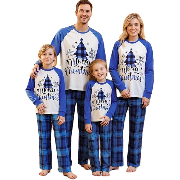 Set Di Pigiami Natalizi Per Bambini In Stile Europeo E Americano, Abbigliamento Da Casa Per Tutta La Famiglia - Foto 7