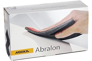 ‎MIRKA Mirka Abralon 115x140mm Klett 360 Körnung, 20/Pack, zum Schleifen und Polieren von Lack, Holz, Plastik