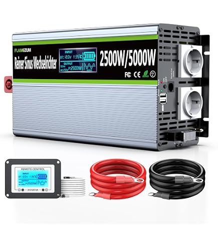 Wechselrichter 800W,HJMAHOEN Spannungswandler DC 12 Produktbild-Vorschau 4