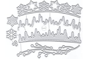 DzIxY Belle fiocchi di neve pizzo metallo fustelle per la creazione di carte kit goffratura carta fustellatura ritagli macchina stencil tasche di stoccaggio forniture