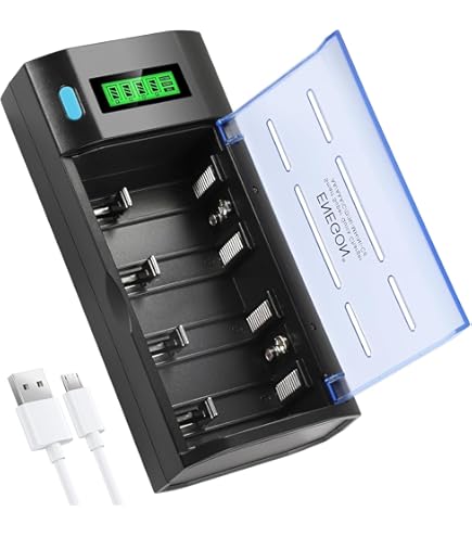 KBT 8-Pack 123A Battery Charger, 3.7V 750mAh Rechargeable Battery, Fast Charging 2A - View #8