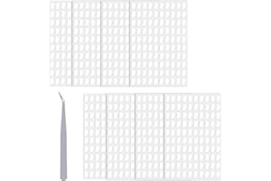 Kighdel 800 Pcs Museum Putty, Removable Tack No Mark Museum Wax, Clear Museum Gel with Tweezers, Double Sided Dots Glue for Wall Hanging Poster Picture Crafts Balloons Festival Party Decorations DIY