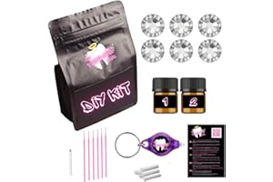 The Tooth Gem Club - Tooth Gem Kit - 6 Swarovski oder Preciosa Gems - Crystal - Zahnschmuck Set mit Kleber - Zahnsteinchen - Zahnstein Schmuck