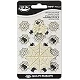 PME 1102EP022 2-Piece Large/Small Pop It Spider and Web Shaped Mould for Cake Decorating, Ivory, 1.4 x 9.1 x 16 cm
