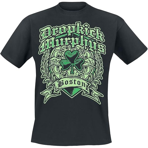 Dropkick Murphys T-Shirt Uomo Nero - Cursive Logo - 100% Cotone - Taglia XL - 2