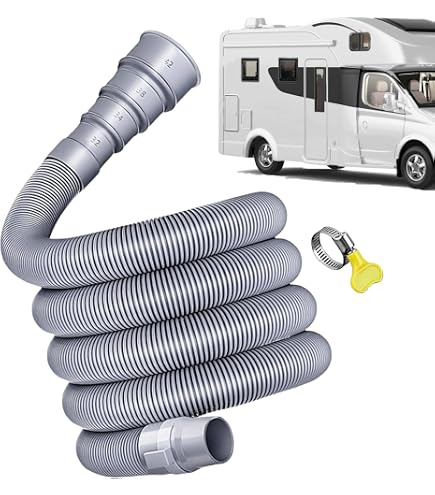 CALPOSE Tubo GPL Per Camper A Connessione Rapida 4,5 Mt - Adattatore A Gomito Per Griglia Blackstone 43 E 55 Cm - 6