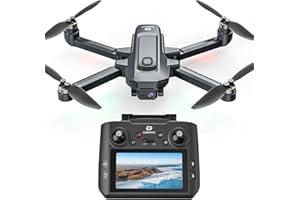 DEERC D35Pro Drone with Camera 4K Professional for Adults, RC Quadcopter with HD Screen on Controller, Brushless Motor, Follow Me, 5G Transmission, Auto Return, GPS Drone with SD Card, 40Mins Flight
