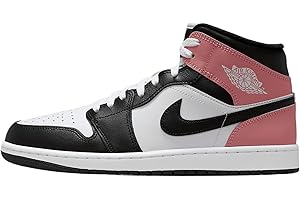 AIR JORDAN 1 MID "WHITE/BLACK-RUST PINK"