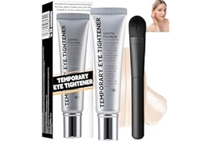 Vibbang Eye Tightener Instant with Brush, 20ml Eye Cream for wrinkles, Instant Face Tightener Cream for Eyes for Women & Men, Instant Firming, Reduces Fine Lines Wrinkles, Long-Lasting Finish