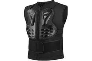 Pellor Adults Motorcycle Body Armour Chest Back Spine Protector Guard Vest