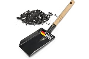 NOVALIV Pala para carbón y cenizas, Negro