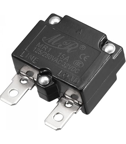 2-Pack 5A Automatic Reset Circuit Breaker - Overload Protector For Kids Ride-On Toy Cars