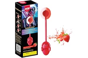 AMOS Musicales Sucette Bonbon Lollipop, 1x Strawberry Fraise Audio Sucettes, Noël Christmas Fête Sucettes Gift, Bonbon Sans Sucre Individuel Emballés Candy Parfait Pour Fête