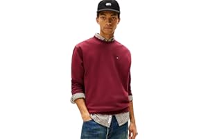 Tommy Jeans Herren Sweatshirt Regular Fit Flag Fleece Rundhalsausschnitt