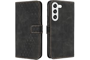 OKZone Cover per Samsung Galaxy S23 Plus, Custodia in PU Pelle per Samsung S23 Plus, Custodia a Libro Protettiva Folio Portafoglio con Magnetica e Slot per Carte Wallet Case Flip Cover (Nero)