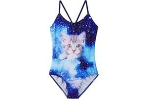 ZNYUNE Maillot de Bain Fille Bikini Anti-UV Enfant Combinaison de Natation Enfant Anti UV la baignade 3-11 Ans