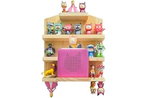 Shudyear Toniebox Regal mit Platz für 28 Tonie-Figuren, Tonie Box Magnetisches Wandregal, für Kinder zum Spielen und Sammeln (Häuser)