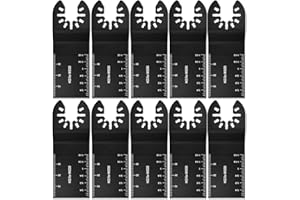 TOABOA Multitool - Juego de 10 hojas de sierra oscilantes para madera, plástico, metal, hojas de sierra oscilantes para Bosch Fein Multimaster Makita, etc. (10 unidades)