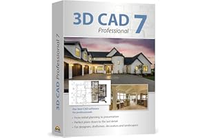 MARKT + TECHNIK 3D CAD 7 Professional - Plan & design buildings from initial rough sketches to the finished blueprints - CAD and architecture software for Windows 11, 10, 8.1, 7