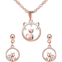 Gioielli Personalizzati Regalo Donne Ciondolo Gatto Argento Sterling 925 GNOCE - Per Bracciali E