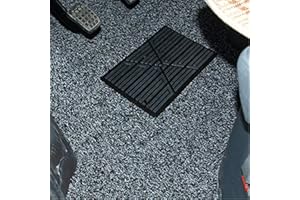 NICOLIE 1 Uds Universal Negro PVC Alfombrilla para Piso De Coche Alfombrilla para Talón Pie Pedal Parche Cubierta 23X15 Cm Alfombrilla para Coche Pedal Antideslizante Negro