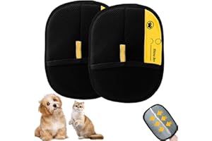 Mizijia 2 Pezzi Pet Hair Remover Glove, Yomi Pet Guanto, Guanto Rimuovi Peli Animali, Guanto per La Rimozione dei Peli di Animali Domestici, Guanto Peli Gatto Cane per Vestiti, Divani, Tappeti