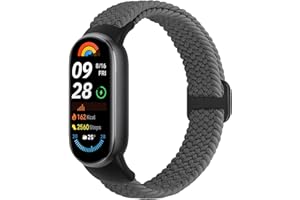 TumCez Intrecciato Cinturino Compatibile con Xiaomi Smart Band 10/Xiaomi Smart Band 9/Xiaomi Smart Band 8 Cinturino per Donna Uomo