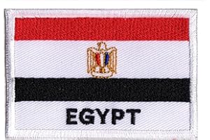 NAGAPATCHES Patche Écusson Egypte Drapeau Egyptien Patch Brodé A Coudre