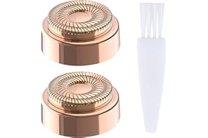 IBEIKE Facial Hair Remover Replacement Heads - Compatible with Gen 2 Finishing Touch Flawless Facial Hair Removal Tool, Facial Hair Remover Replacement Heads for Women, 2 Count, Rose Gold