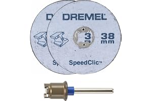 Dremel EZ SpeedClic 2-pack 38mm Kapskivor för roterande multiverktyg, Metall och Härdat Stål (SC406)