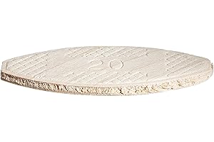 Wolfcraft 2992405 (paquete de 100) #20 15/16 pulgadas (24 mm) x 2 1/4 pulgadas (57 mm) galletas de madera de haya