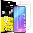 NEW'C 3 Pezzi, Vetro Temperato per Xiaomi Mi 9T, Xiaomi Mi 9T Pro, Pellicola Prottetiva Anti Graffio, Anti-Impronte, Senza Bo