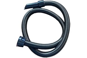 QUAILITAS Tuyau d'aspirateur de rechange [Noir] - Tuyau d'aspirateur de rechange pour Henry Hetty Hoover avec raccords de tuyau de 2,5 m, raccord de 32 mm, outil adaptateur de nettoyage de pièces