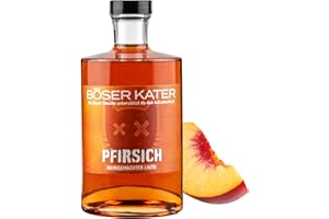 ‎BÖSER KATER BÖSER KATER Saftiger Pfirsich Likör | Fruchtige Noten von Weinbergpfirsich | Perfekt als Spritz Aperitif, für den puren Genuss oder spannende Cocktails | Perfekte Geschenkidee 0,5l 20% Vol.