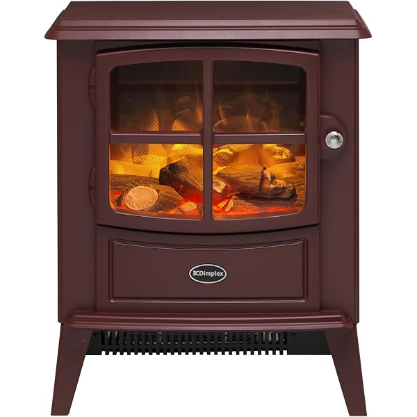 Focal Point ES2000 Burgundy Red Electric Fire Stove : Amazon.co.uk: DIY u0026  Tools