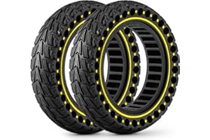 BABEJIA 2PCS Pneu 60/70-6.5 Trottinette Electrique, Améliorez votre Conduite avec Roues 10x2.5 Tubless, Pneu Plein Tout-terrain 10x2.50-6.5 Compatible avec Ninebot G30/G30D/G30LP/G30D/Max G30/G30 II