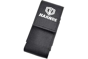 Harnds Funda, Funda elástica de Nailon de 12 x 5 x 5 cm, para Guardar pequeñas multiherramientas, linternas, Navaja - AK4011