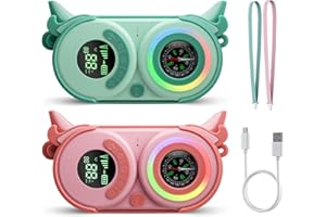 IXDREGAN Walkie Talkie per Bambini, Confezione da 2 Walkie Talkie Ricaricabili per Bambini, Regali Radiofonici per Ragazzi e Ragazze di 3-12 Anni Avventure al Chiuso all'Aria Aperta in Campeggio (Gufo)