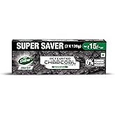 DABUR Herb'L Activated Charcoal Toothpaste-240G (120Gx2,Pack Of 2)|Black Gel Toothpaste|Whitening |Fluoride Free|Fights Plaque&Extrinsic Stains|With P