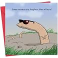 Twizler Funny card con il cane, telefono, SMS e Fetch – Biglietti – Happy Birthday card – – Cartolina anniversario, festa del papà – – teenager umoristico