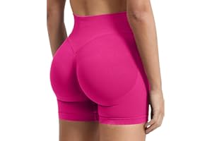 ZAAYO Damskie Szorty Sportowe 4,5" Scrunch Butt Lifting Gym Szorty Bezszwowe Booty Biker Shorts