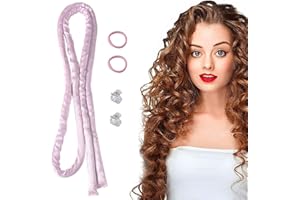 Ruzister® Heizloses kleines Lockenstangen Stangen Stirnband, keine Hitze Locken zum Schlafen, kein hitzes dünnes Locken Stirnband für langes Haar und kurzes Haar