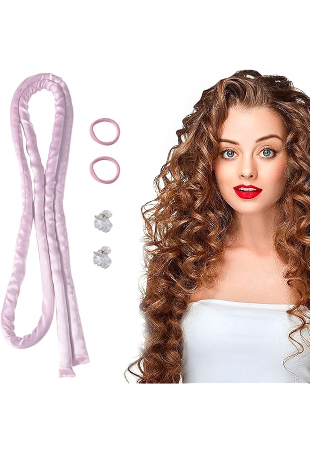 Heatless Curling Rod Headband, Thin Curling Headband For Long Hair, No - View #11