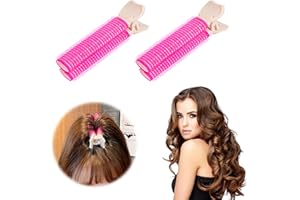Vordpe 2 pinzas voluminizadoras para el cabello, clip de volumen natural esponjoso, clips de raíz de cabello con gancho y bucle, clips de volumen instantáneos para mujeres (rojo)