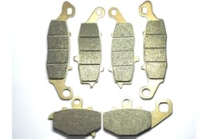 Master Chen Front Rear Brake Pads Brakes for Kawasaki ER-6N 2009-2016 - Ninja 650 R EX650 2006-2016 - Z750 2004-2006 - Z750S 2005-2007 - GPz 1100 1995-1998 FA231 FA229 FA192 MC0152